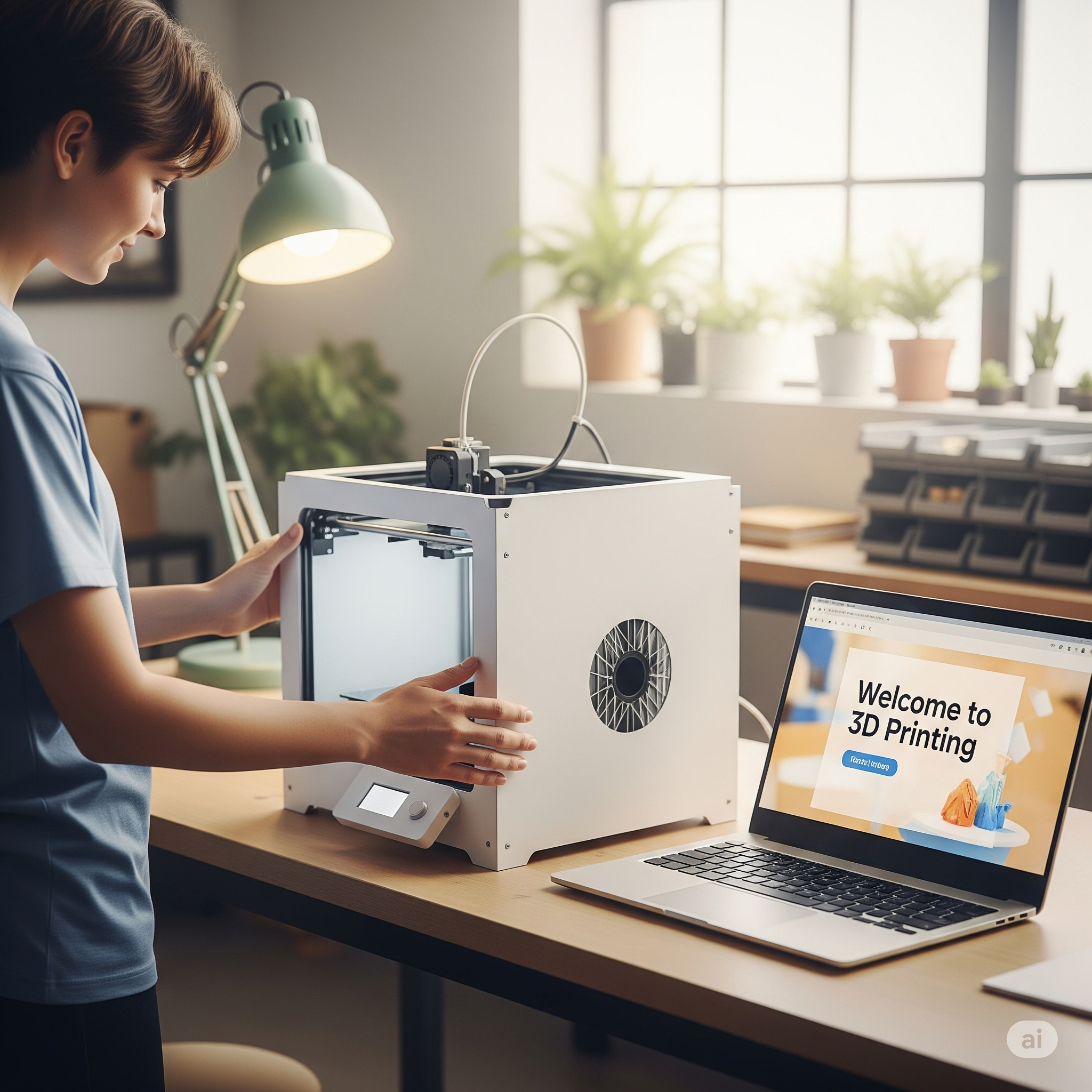 3D baskı dünyasına ilk adımı atan bir kişi