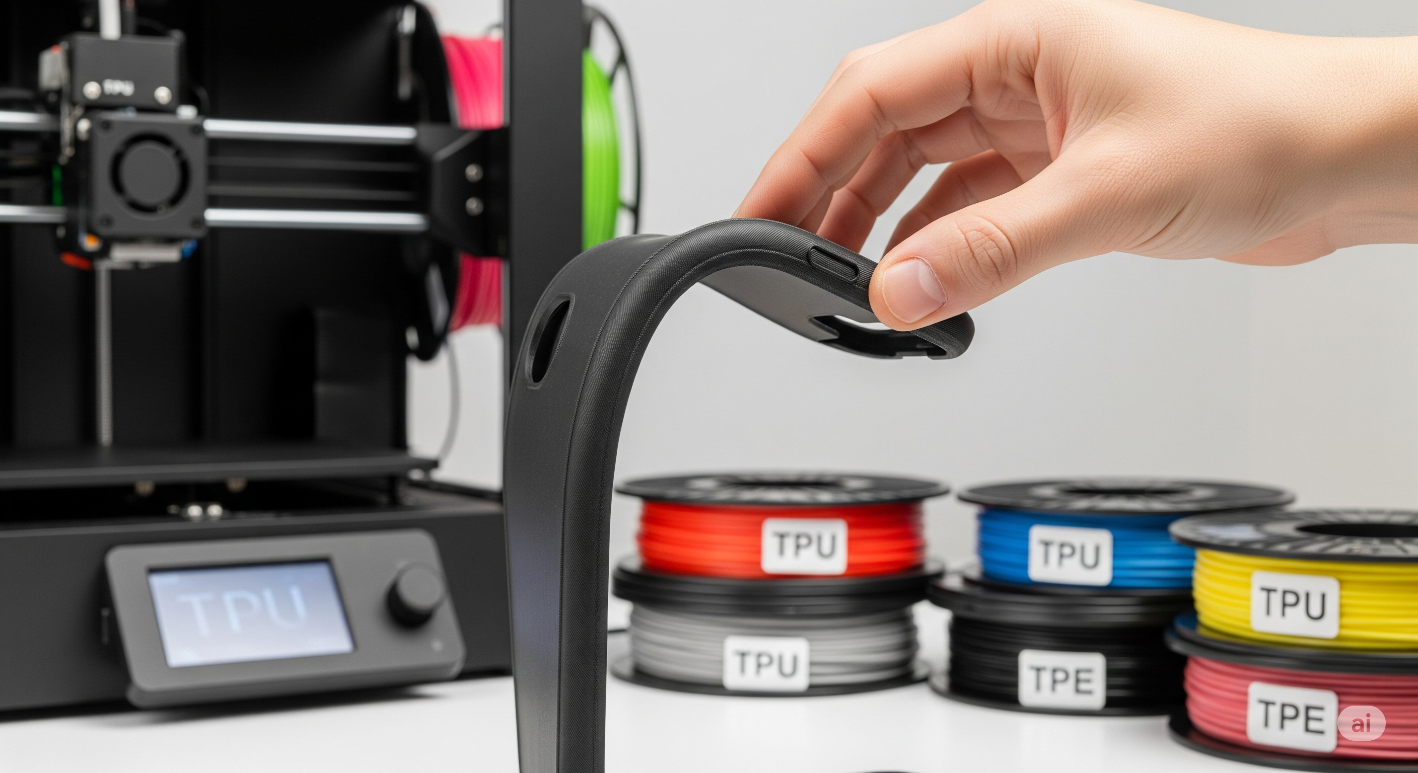 Esnek Filament Rehberi: TPU, TPE ve Soft PLA Arasındaki Farklar